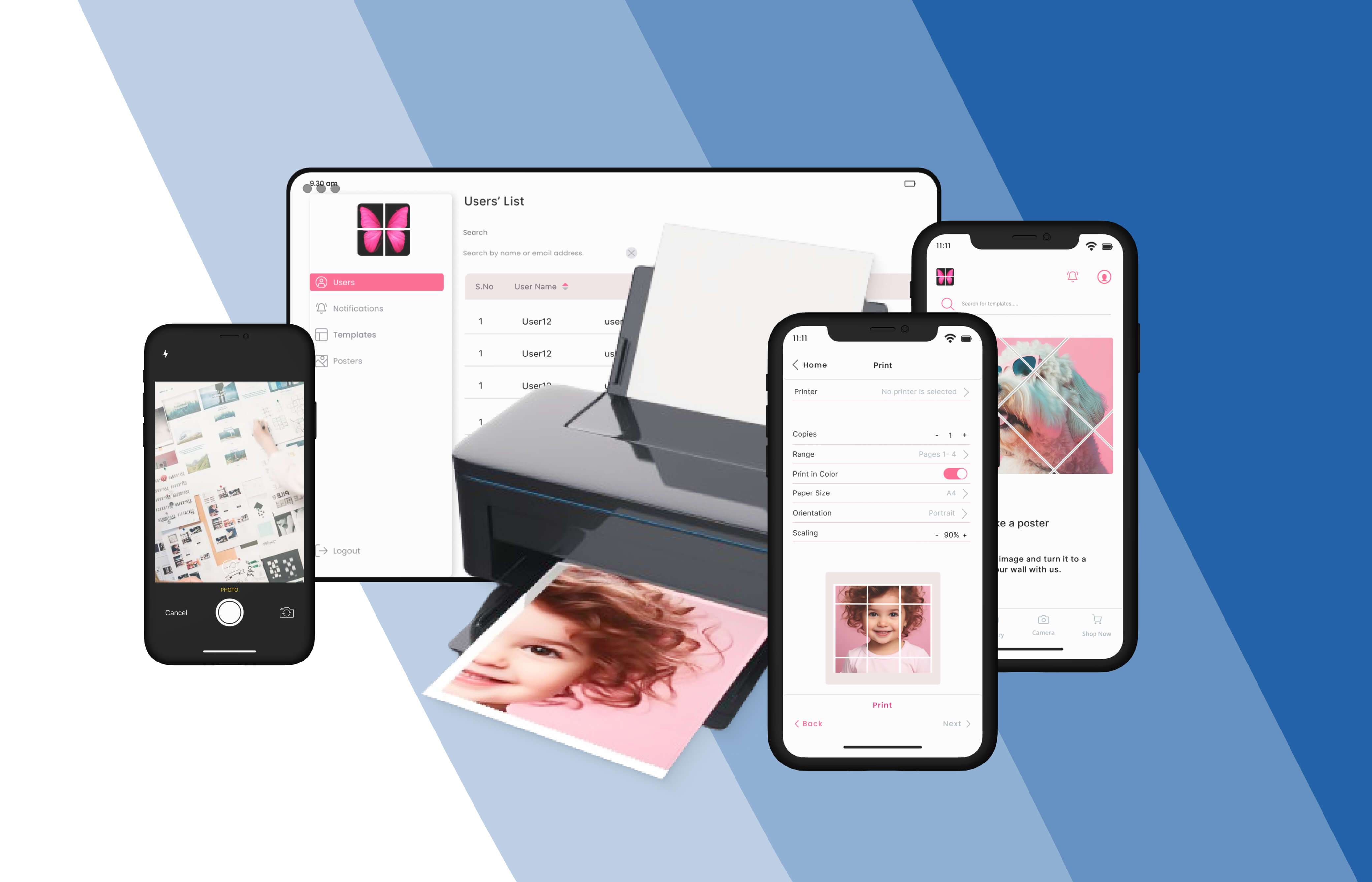 Snap Poster | mobile app designed to transform digital images into real images & posters
